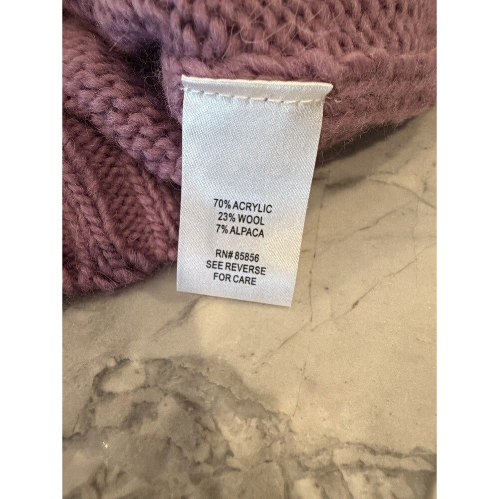 Gander Mountain Guide Series Sweater Womens L Wool Alpaca Fair Isle Purple NWT - Picture 6 of 7